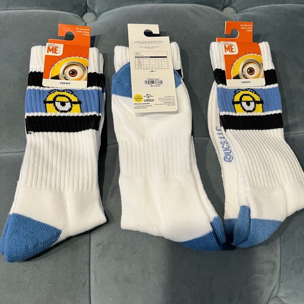 Despicable me socks